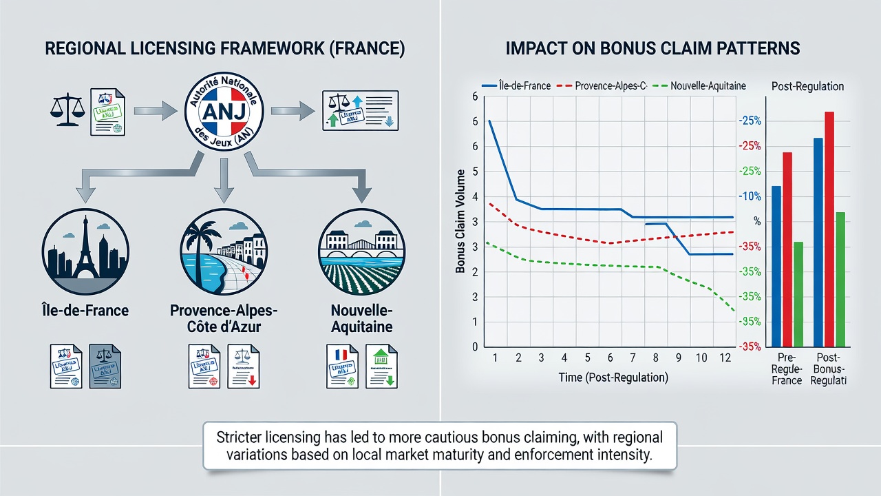 Regional betting market graphs showing bonus claim trends